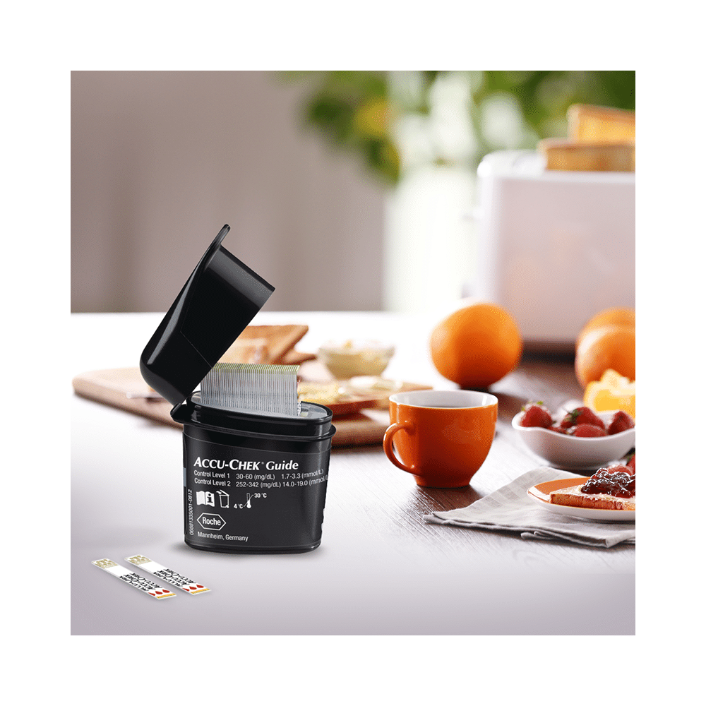 Accu-Chek Combo Pack of Guide Wireless Blood Glucose Monitoring System with 10 Strip Free & Accu-Chek Guide 50 Strip - Image 5