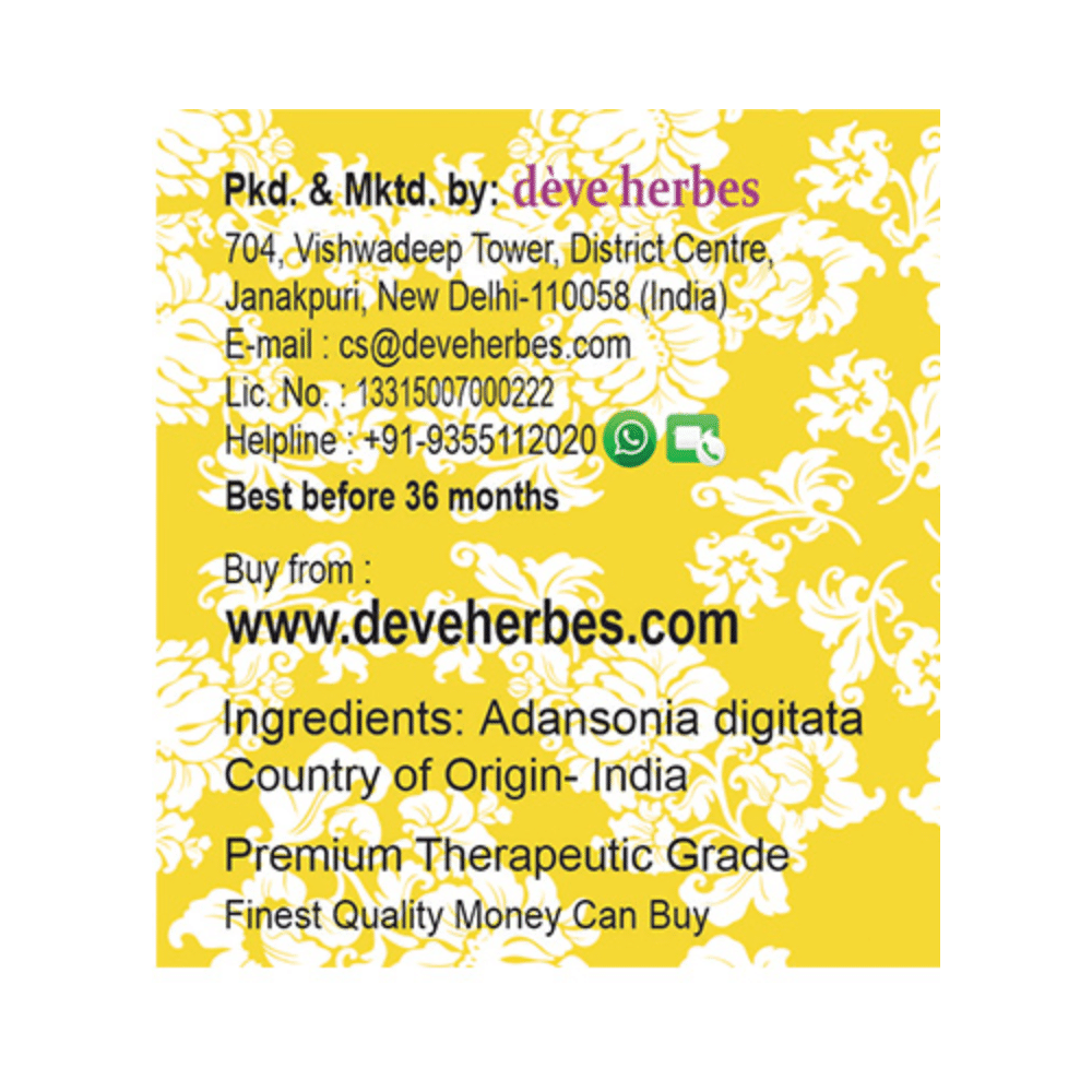 Deve Herbes Pure Baobab  Oil with Dropper - Image 3