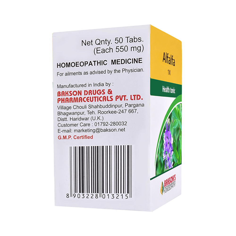 Bakson's Homeopathy Alfalfa 1X - Image 3