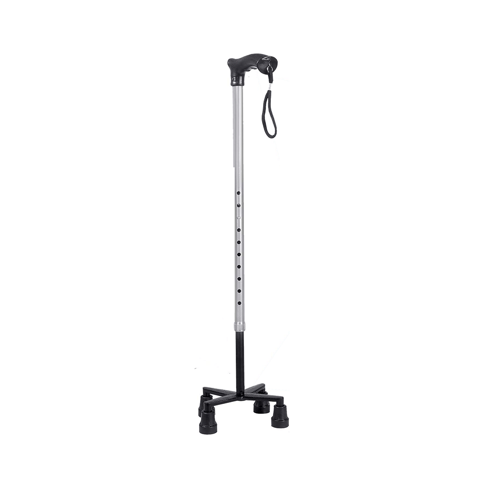 MCP Jindal Quad Walking Stick Silver