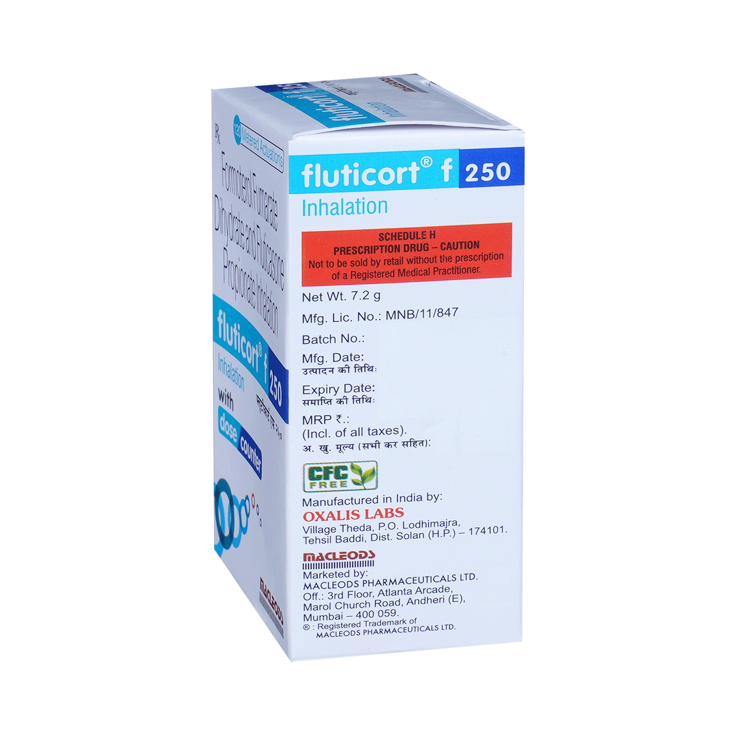 Fluticort F 250 Inhaler - Image 3
