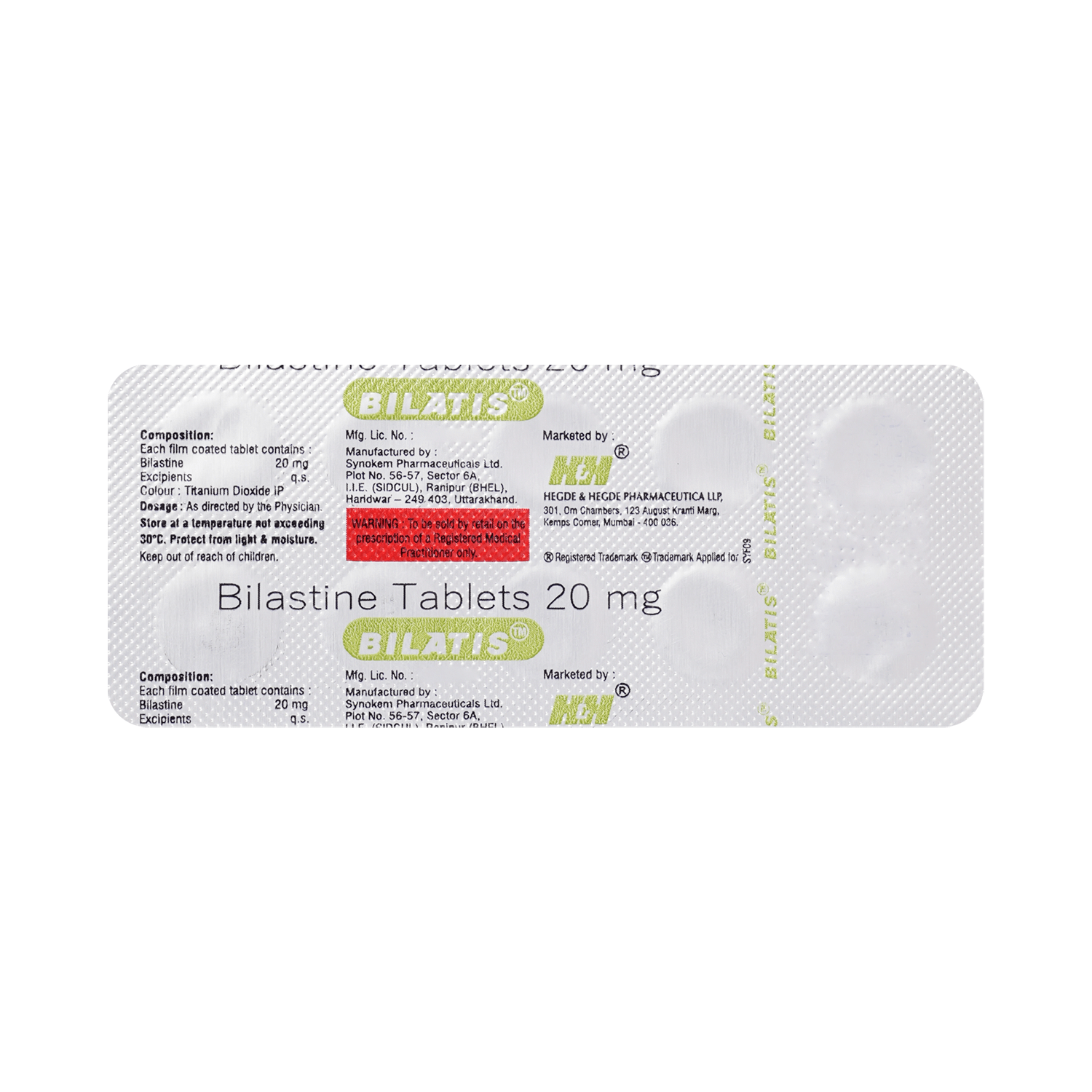 Bilatis 20mg Tablet - Image 5