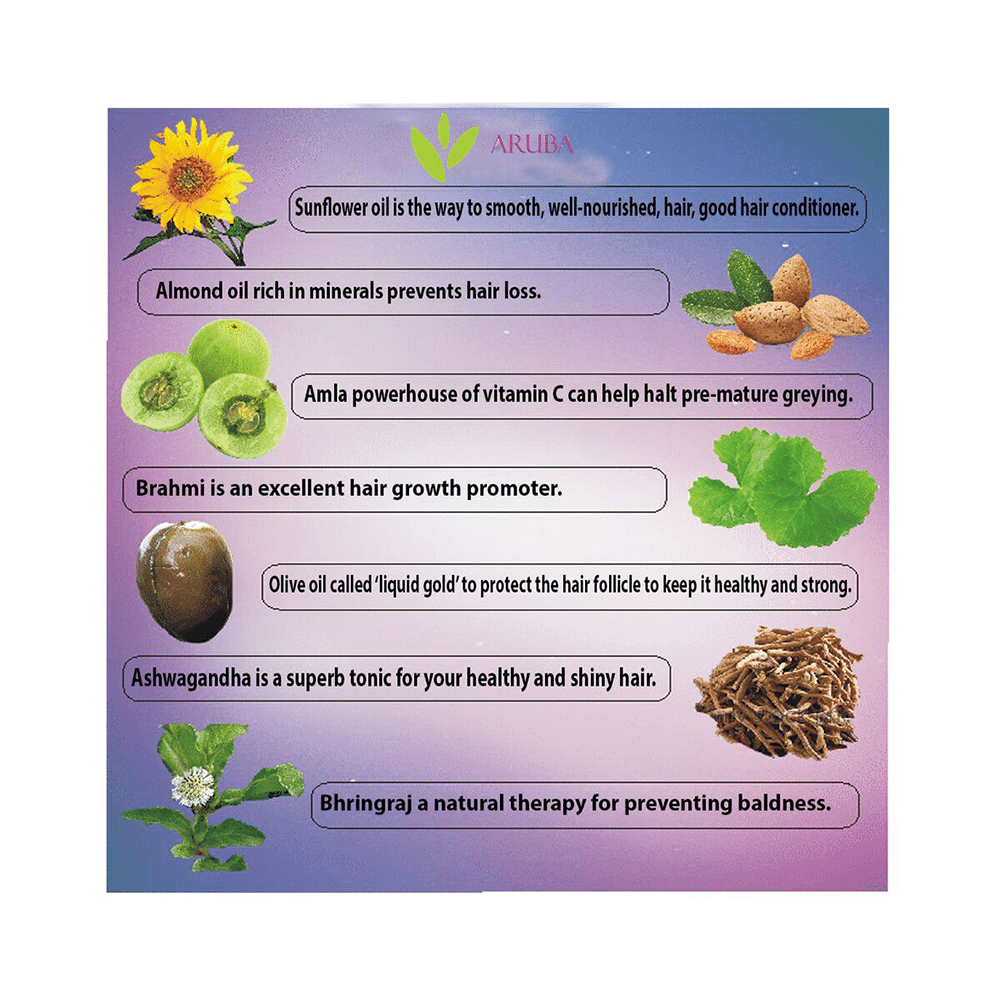 Aruba Essentials Combo Pack of  Maha Bhringraj, Ashwagandha Herbal Hair Oil 200ml and Neem Oil 15ml - Image 3