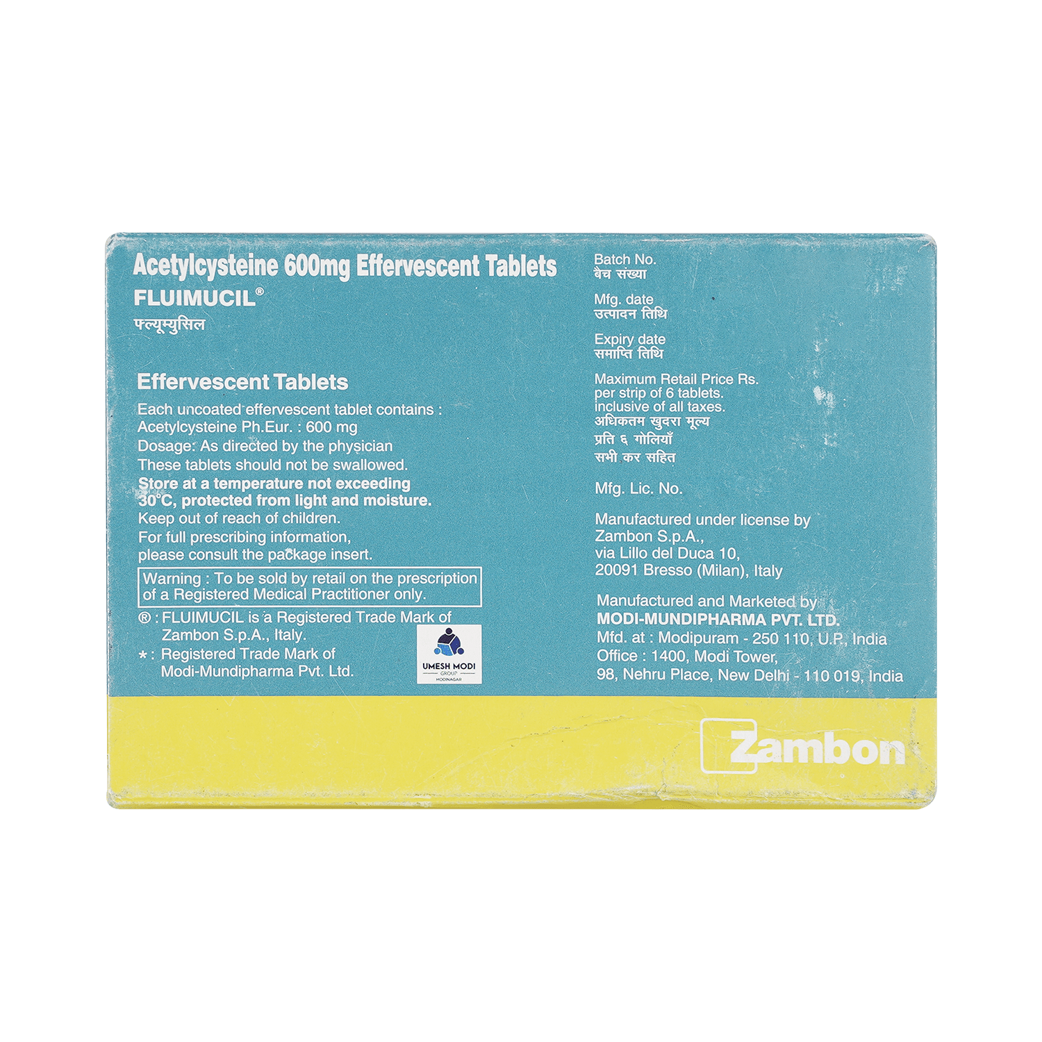 Fluimucil Eff 600mg Tablet - Image 3