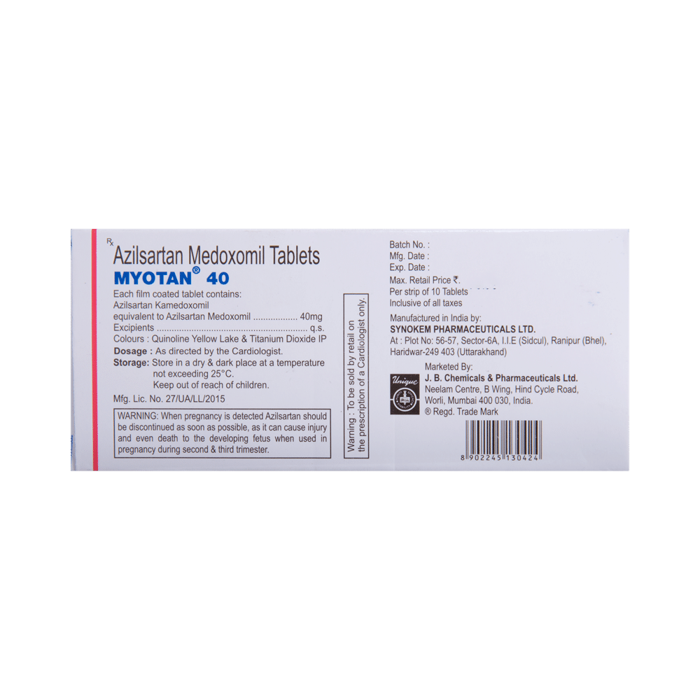 Myotan 40 Tablet - Image 3