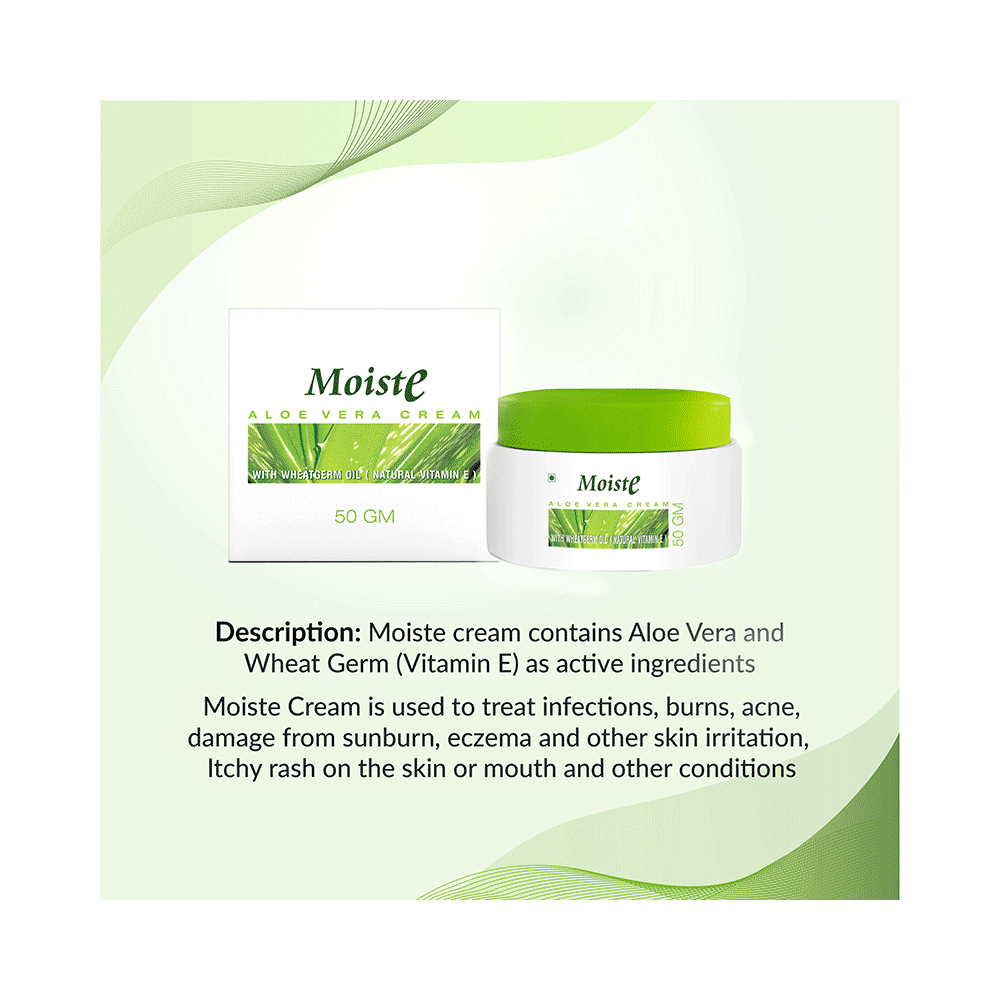 Moiste Aloe Vera Moisturising Cream (50gm Each) - Image 6