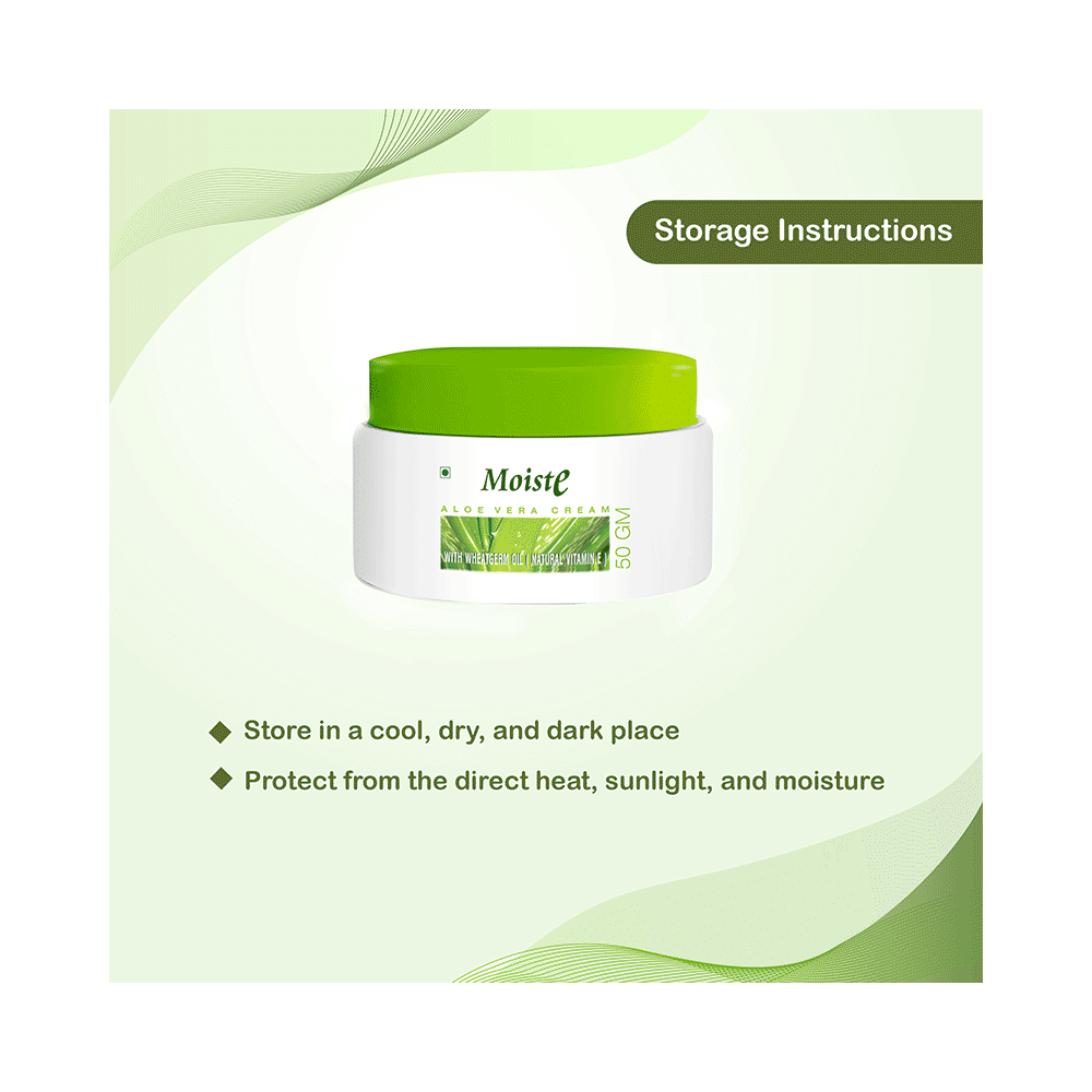 Moiste Aloe Vera Moisturising Cream (50gm Each) - Image 5