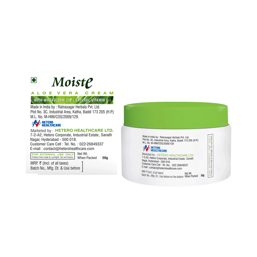 Moiste Aloe Vera Moisturising Cream (50gm Each) - Image 3