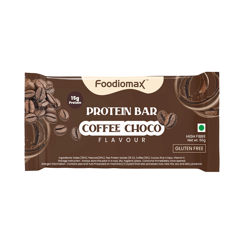 Foodiomax Protien Bar (60gm Each) Coffee Choco - Image 1