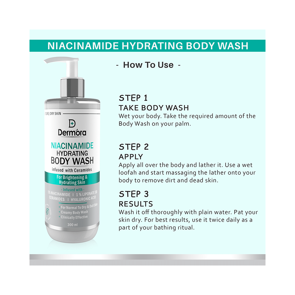 Dermora Niacinamide Hydrating Body Wash - Image 2