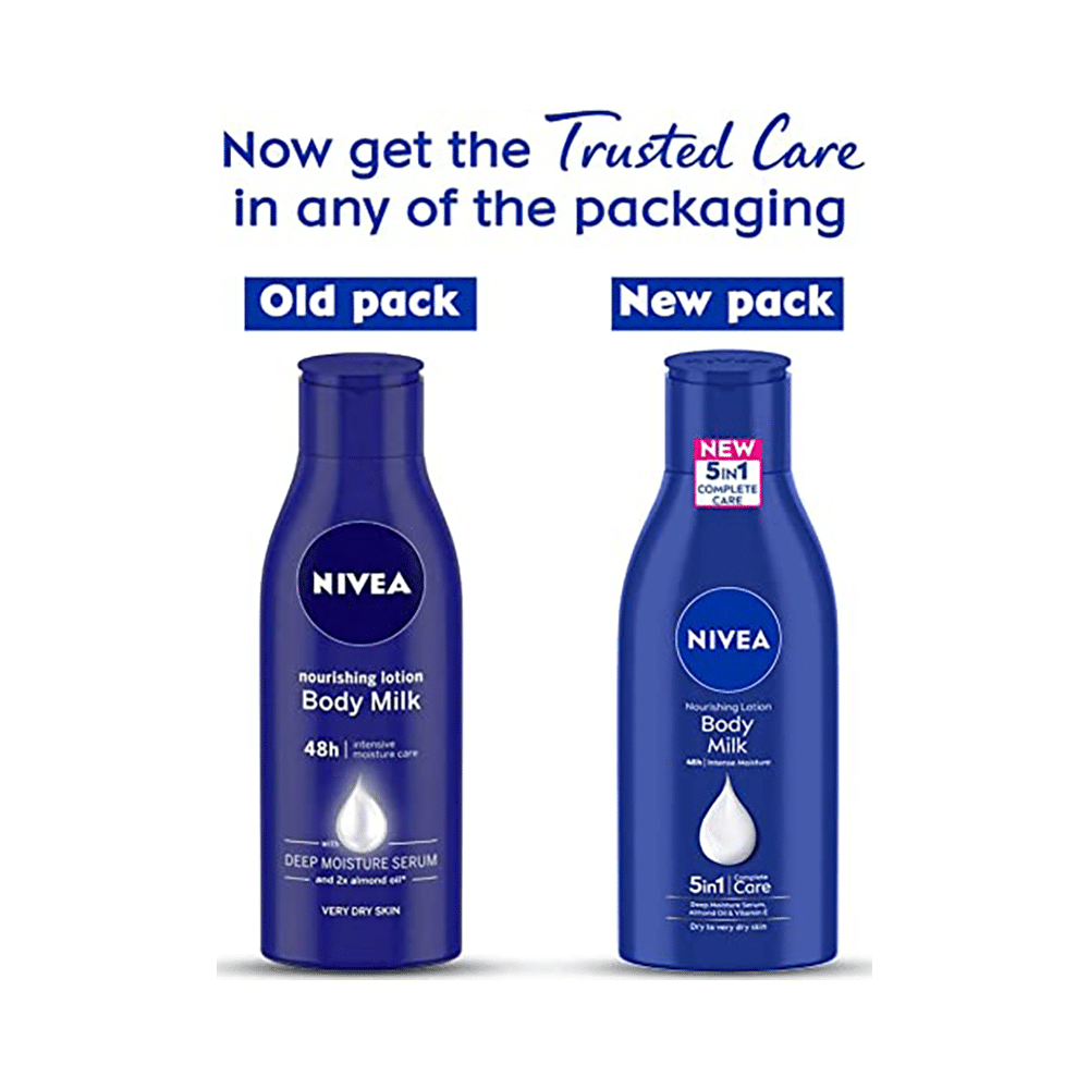 Nivea 5 in 1 Complete Care Nourishing Lotion Body Milk | For Dry to Very Dry Skin - Image 3