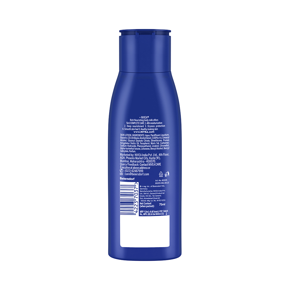 Nivea 5 in 1 Complete Care Nourishing Lotion Body Milk | For Dry to Very Dry Skin - Image 2