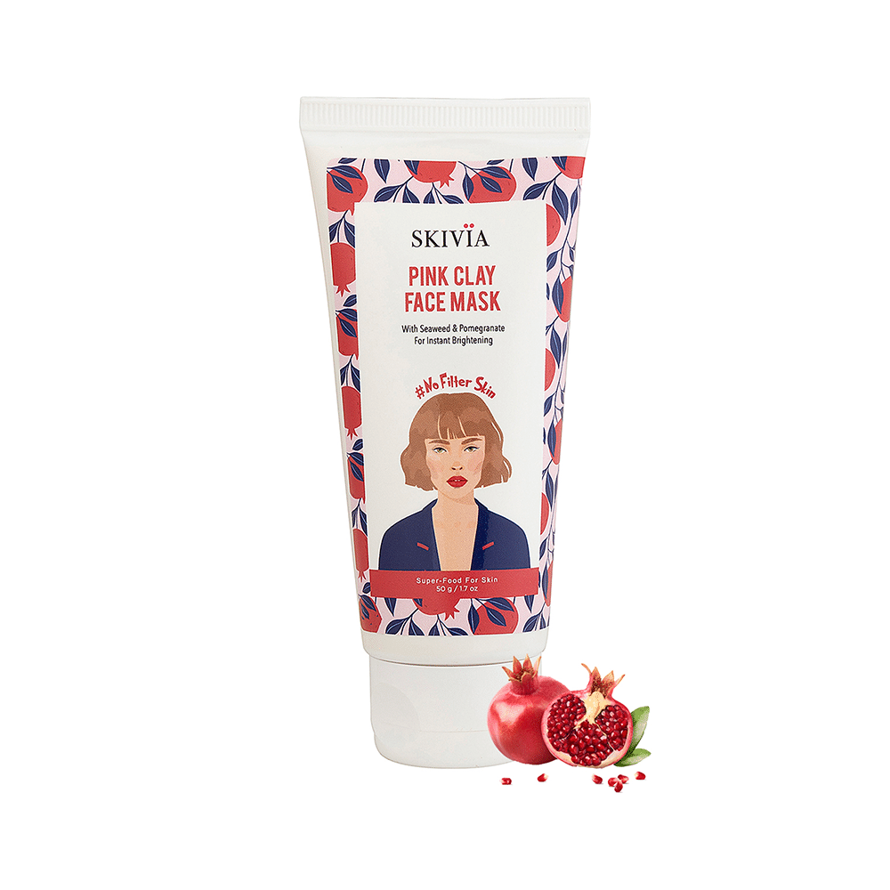 Skivia Pink Clay Face Mask - Image 3