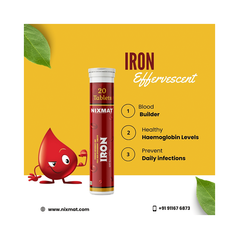 Nixmat Iron Effervescent Tablet (20 Each) - Image 4
