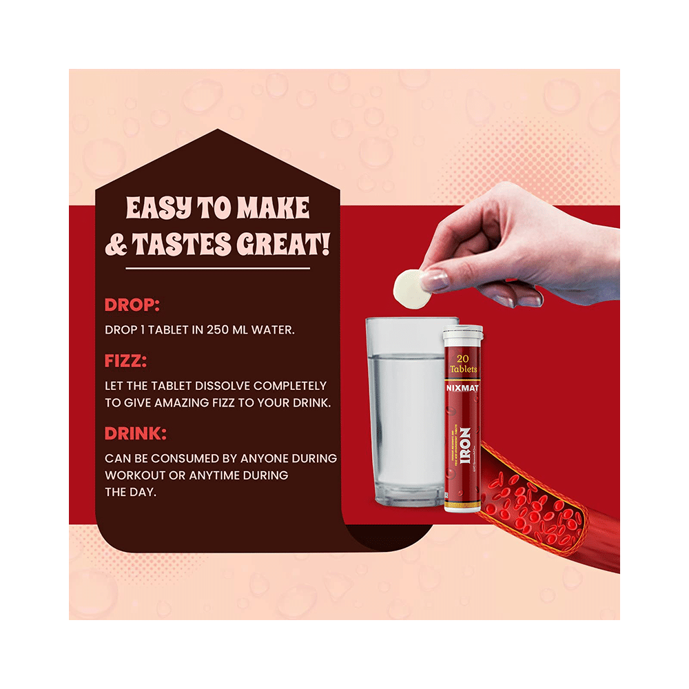 Nixmat Iron Effervescent Tablet (20 Each) - Image 7