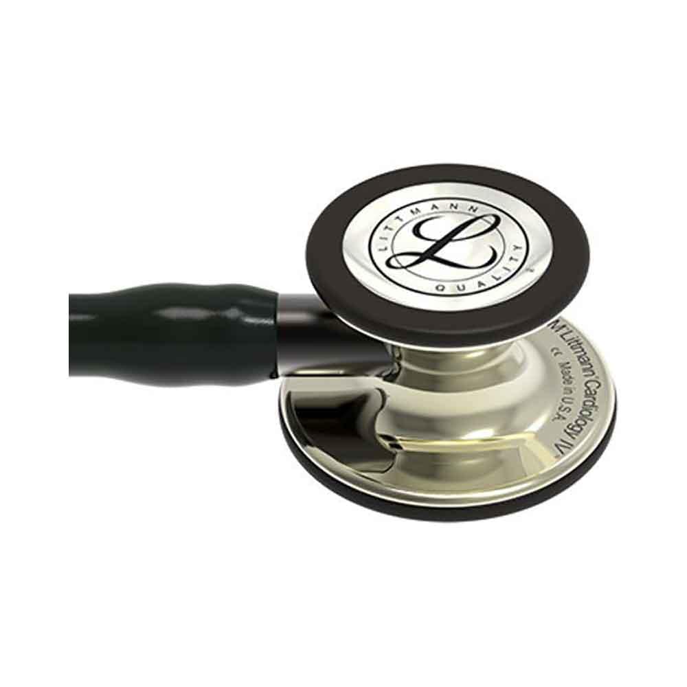 3M Littmann 6179 Cardiology IV Champagne Finish Chestpiece Black Tube Stethoscope 27inch - Image 3