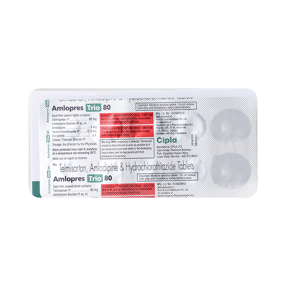 Amlopres Trio 80 Tablet - Image 4