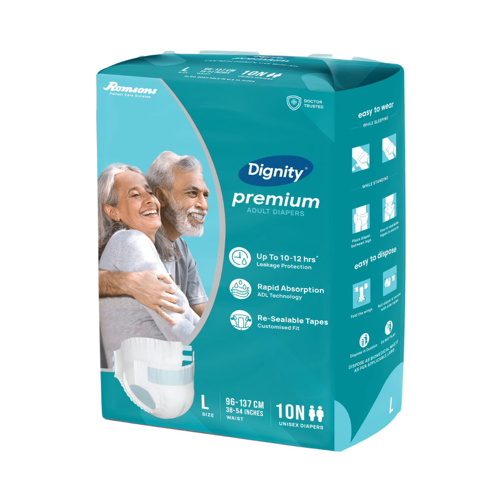 Dignity Premium Adult Diaper (10 Each) Large - Image 3