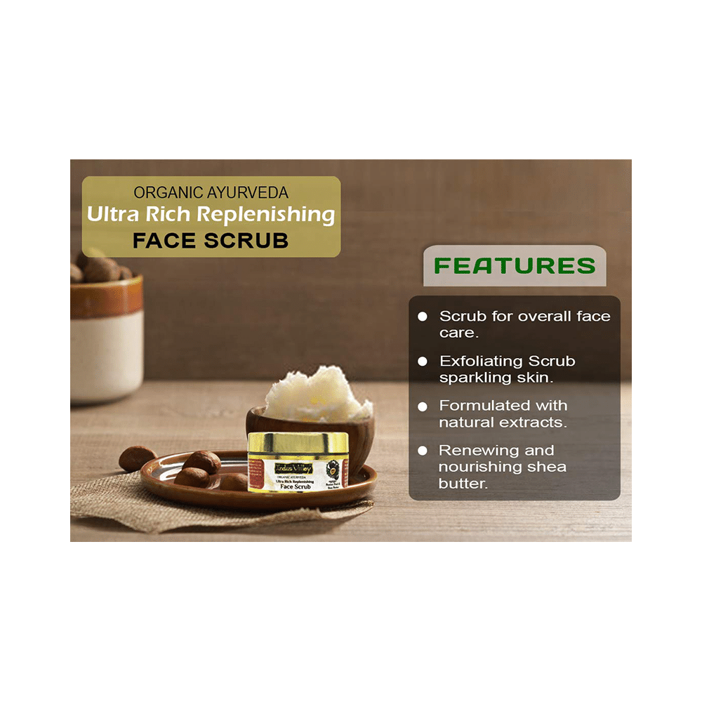 Indus Valley Organic Ayurveda Ultra Rich Replenishing Face Scrub - Image 3
