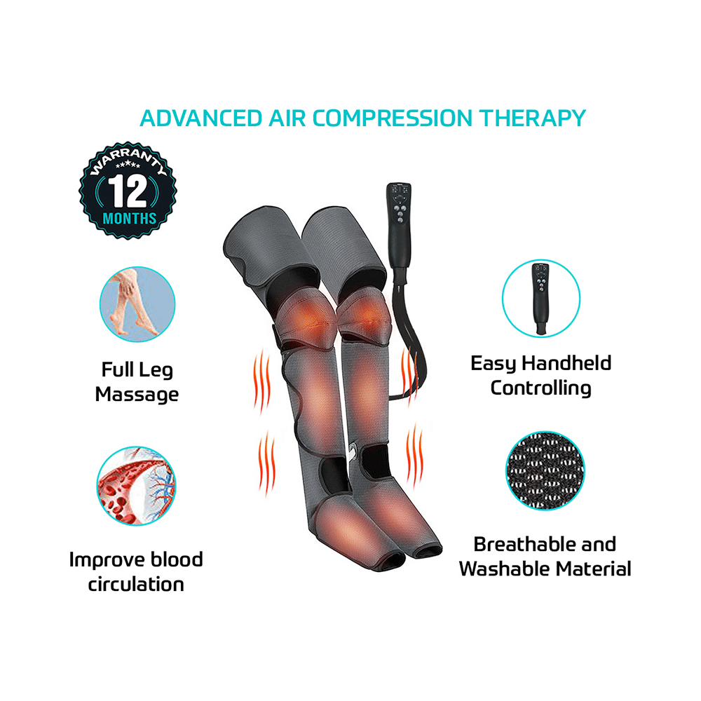 beatXP Air Stream Pro Compression Full Leg Massager Black - Image 2