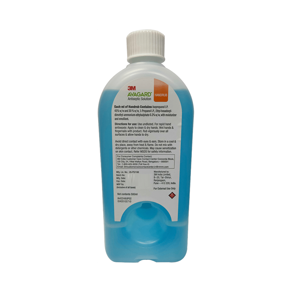 3M Avagard Handrub Hand Sanitizer Antiseptic Solution - Image 2