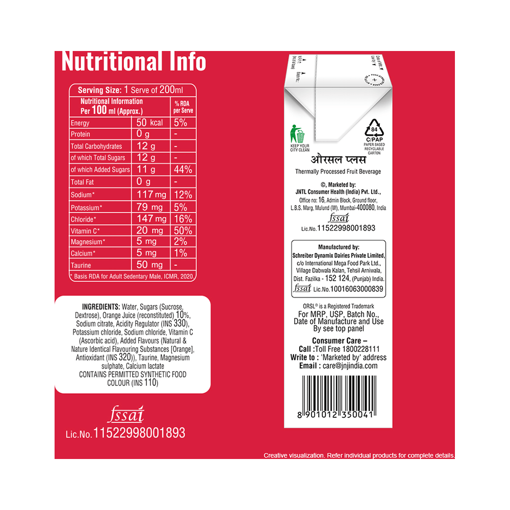 ORSL Electrolyte Drink Orange - Image 3