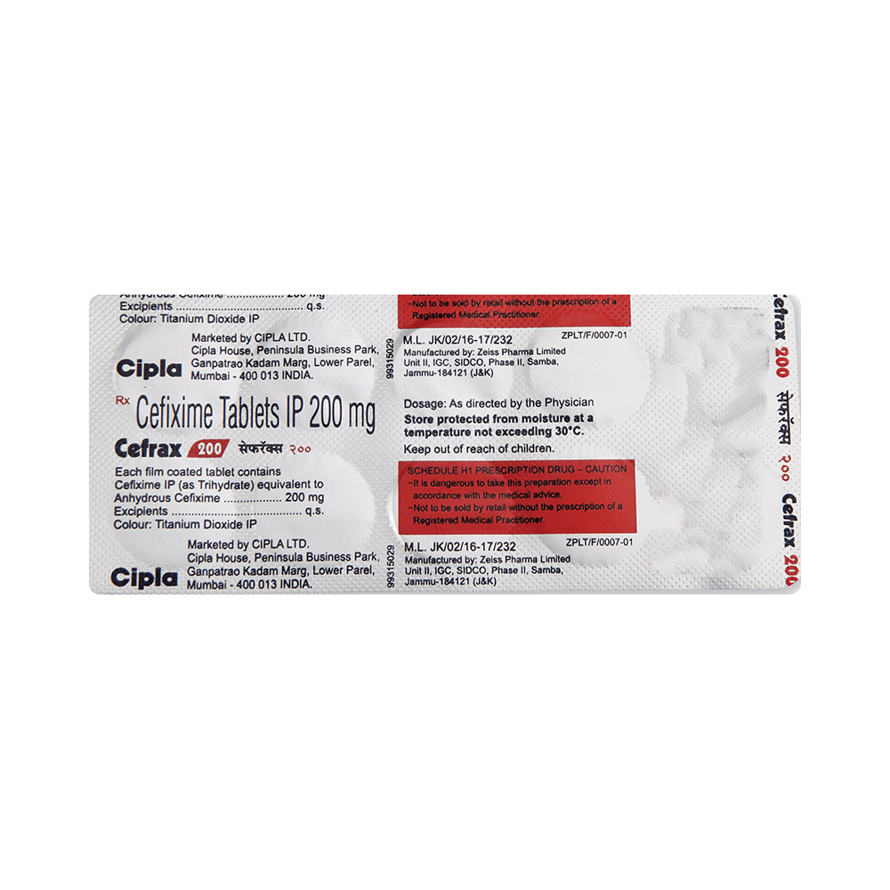 Cefrax 200 Tablet - Image 3