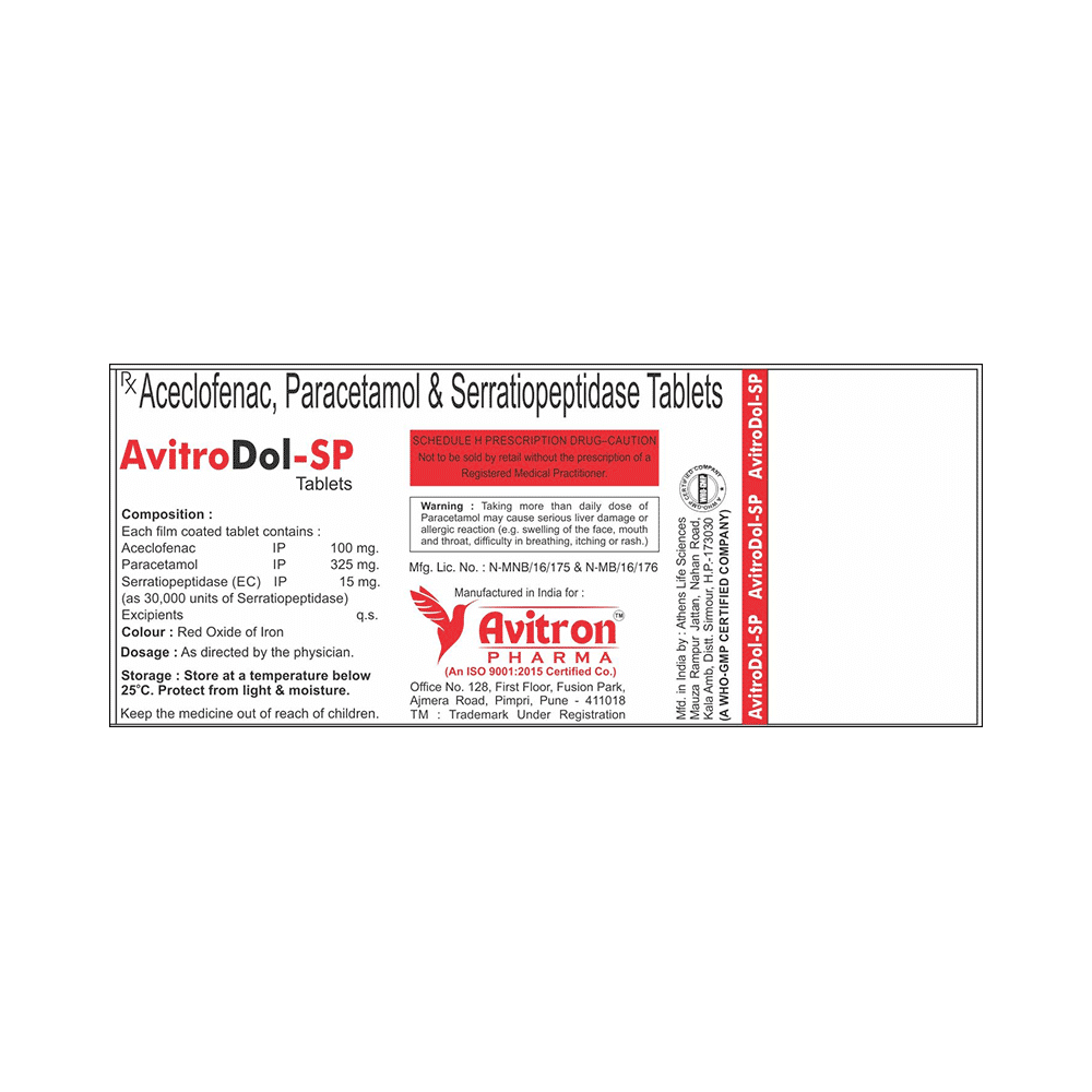 Avitrodol-SP Tablet - Image 2