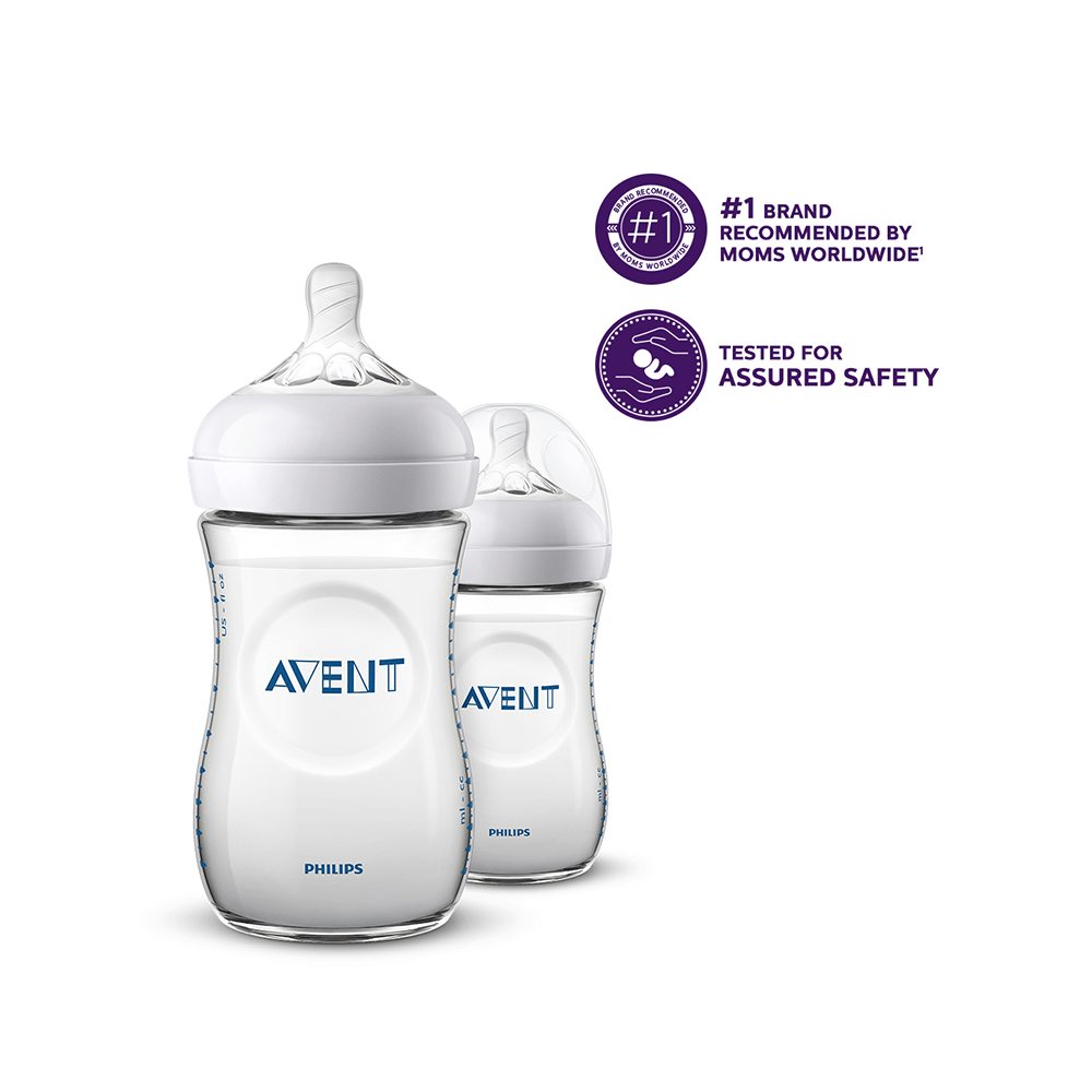 Philips Avent Natural Feeding Bottle (125ml Each) - Image 2