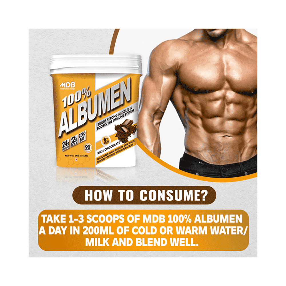 MDB Master Dream Bodies 100% Albumen Rich Chocolate - Image 5