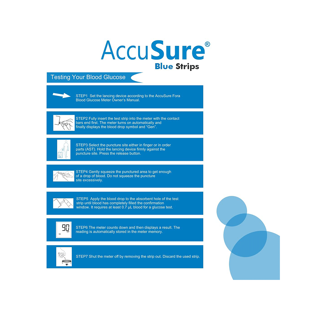 Dr. Gene Accusure Blood Glucose Test Strip (Only Strip) - Image 7