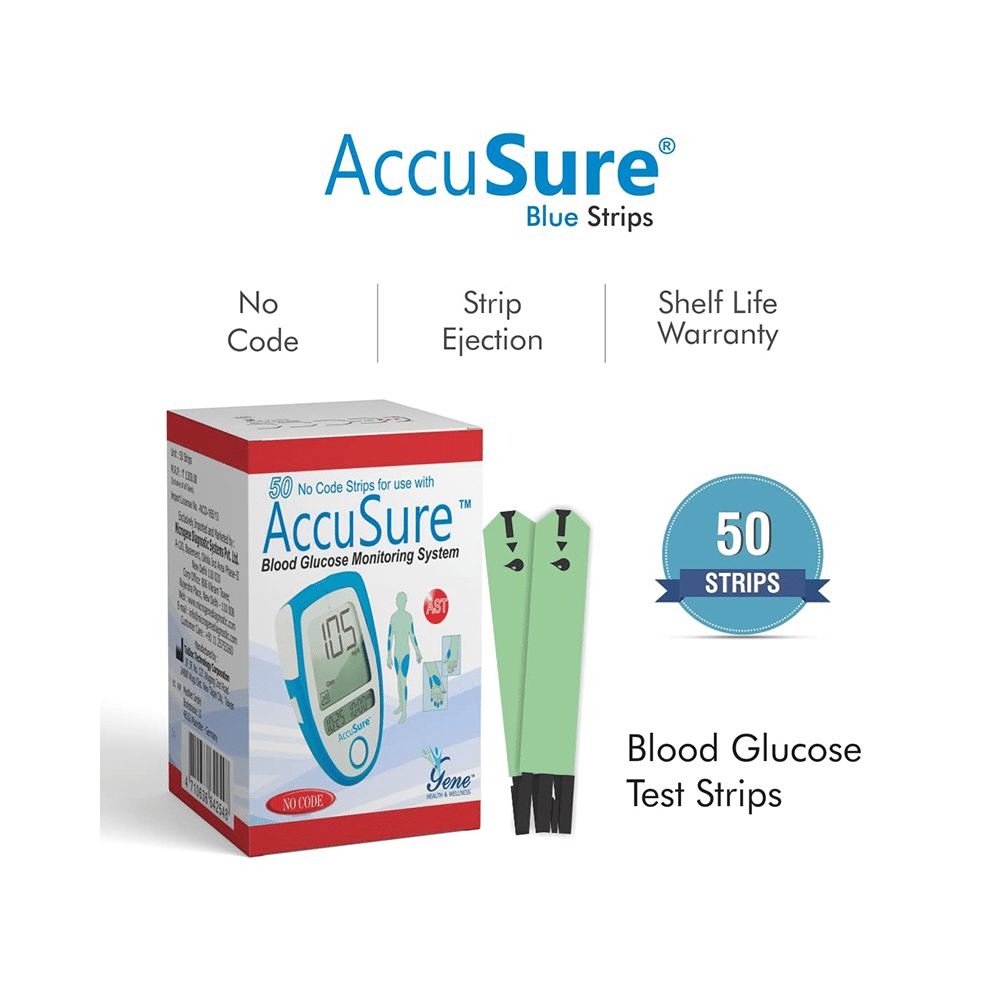 Dr. Gene Accusure Blood Glucose Test Strip (Only Strip) - Image 6