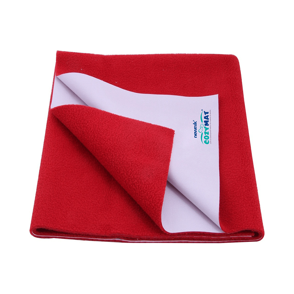 Newnik Cozymat, Dry Sheet (Size: 140cm X 100cm) Large Cherry Red - Image 1