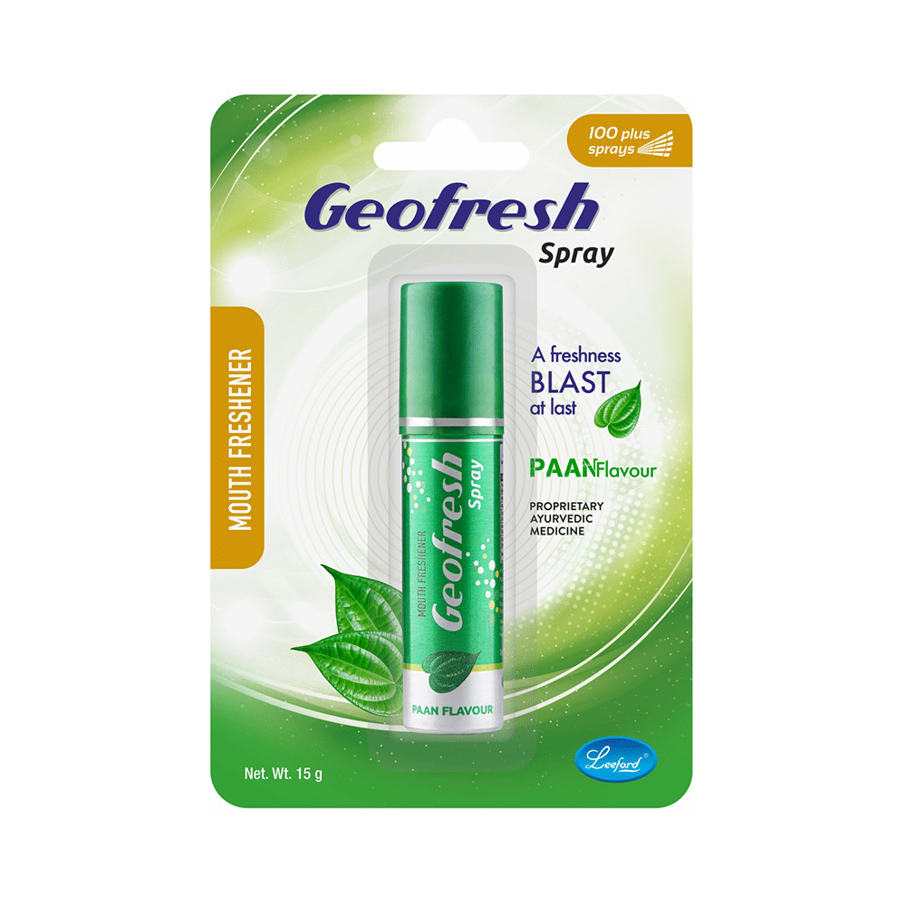 Leeford Geofresh Ayurvedic Mouth Freshner Spray Paan - Image 1
