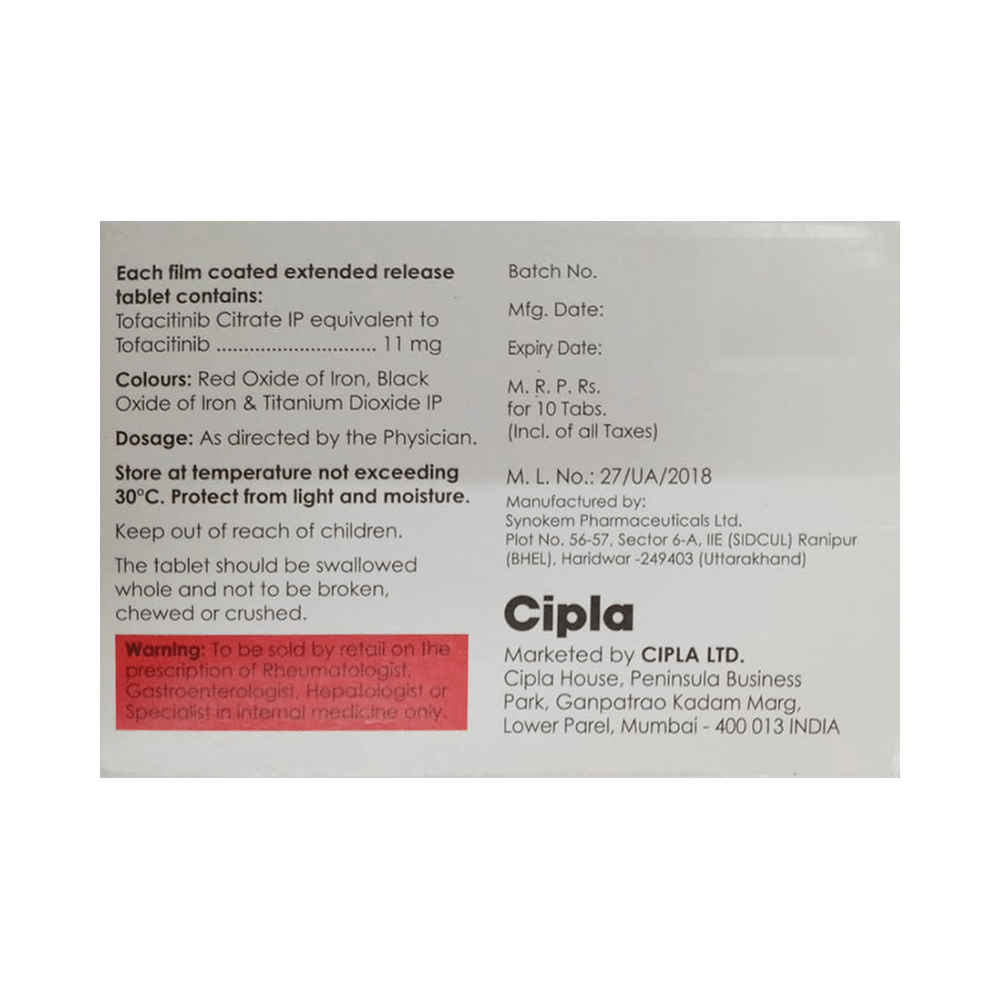 Tofajak-IN XR 11mg Tablet - Image 2