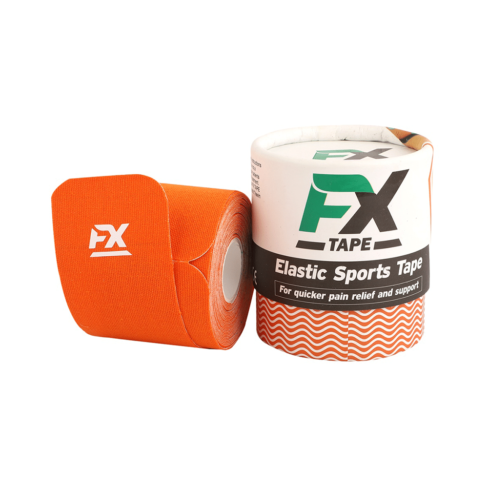 FX Elastic Sports Tape (20 Precut) 10 inch Orange - Image 3