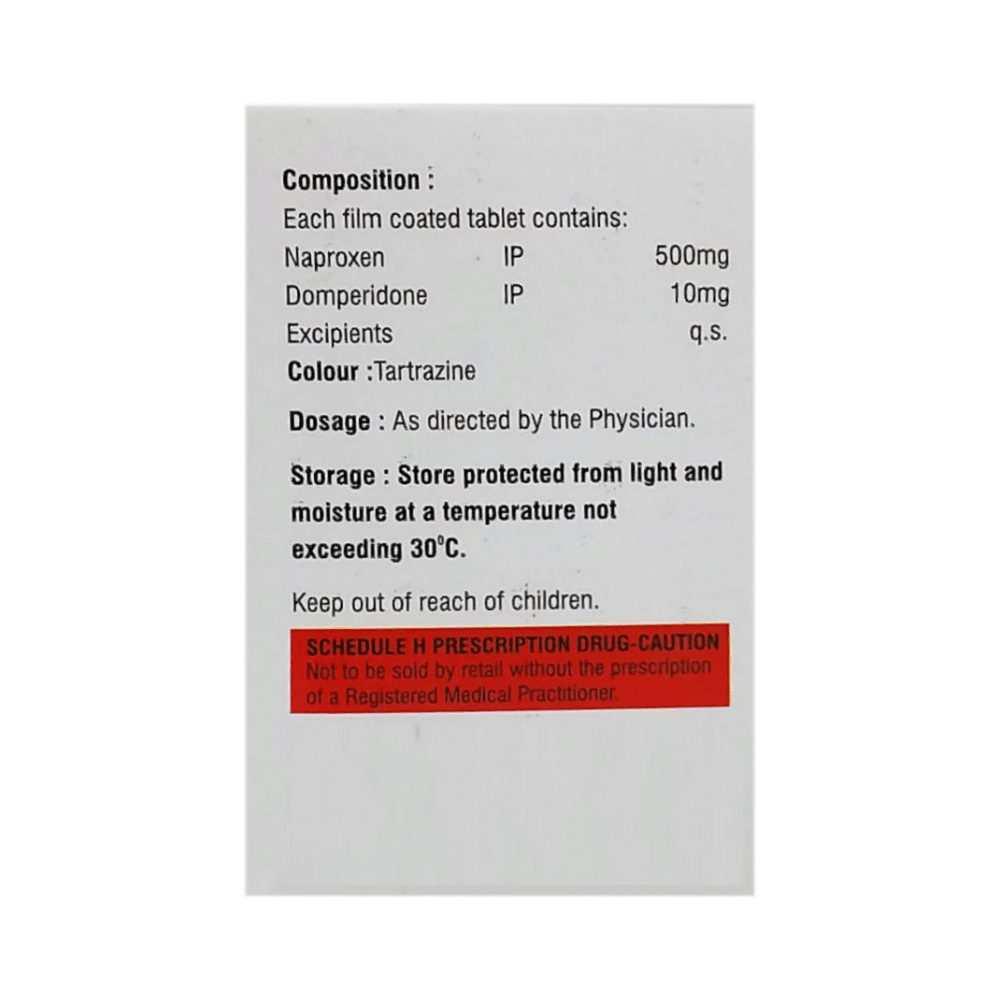 Naprovax D 500mg/10mg Tablet - Image 2