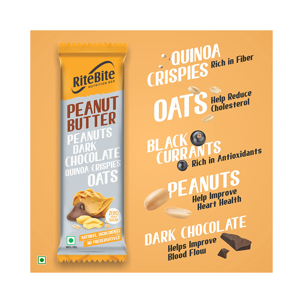 RiteBite Nutrition Bar with 4gm Protein Peanut Butter - Image 4