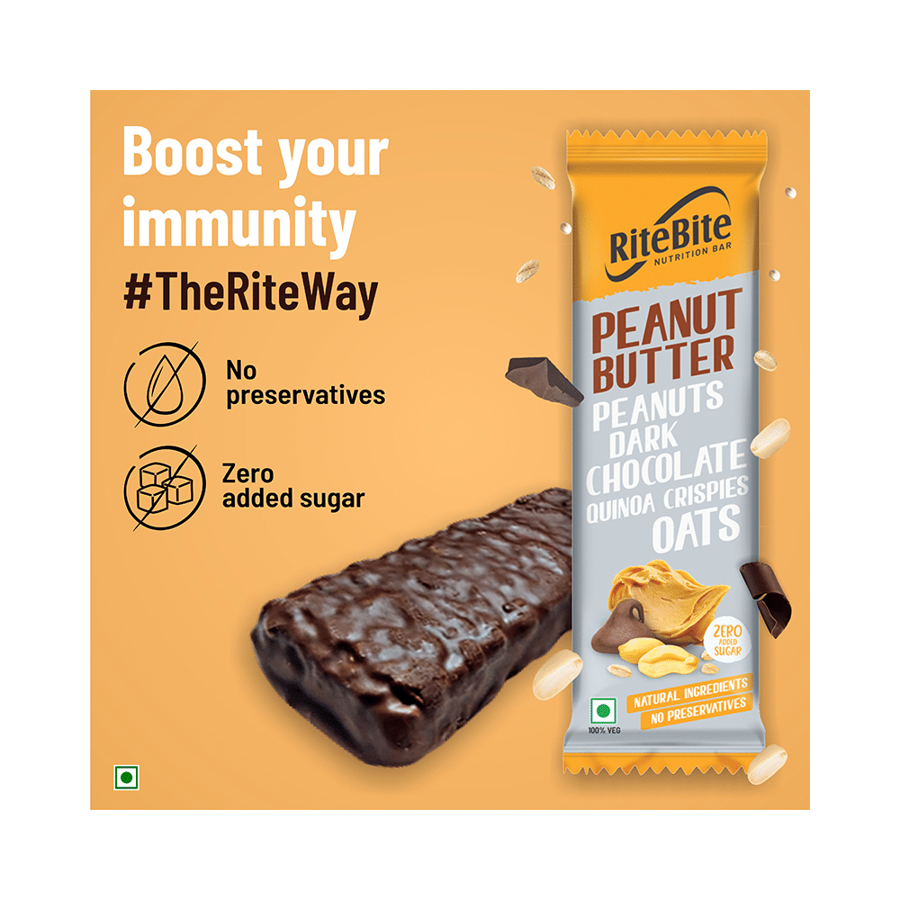 RiteBite Nutrition Bar with 4gm Protein Peanut Butter - Image 3
