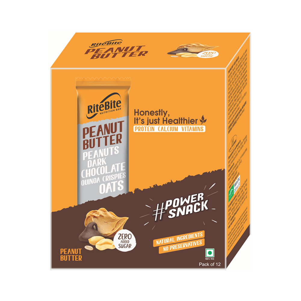 RiteBite Nutrition Bar with 4gm Protein Peanut Butter - Image 2
