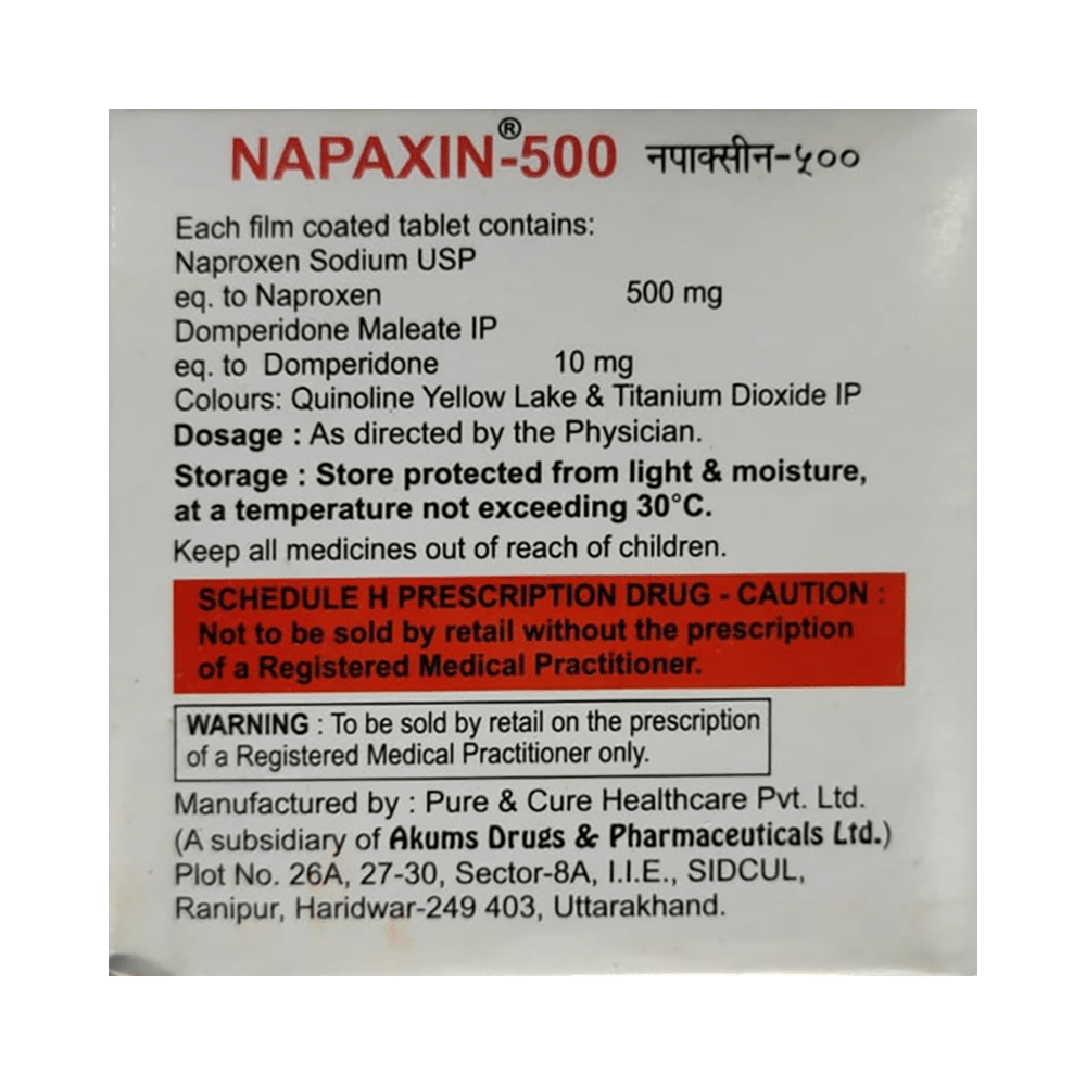 Napaxin 500 Tablet - Image 2