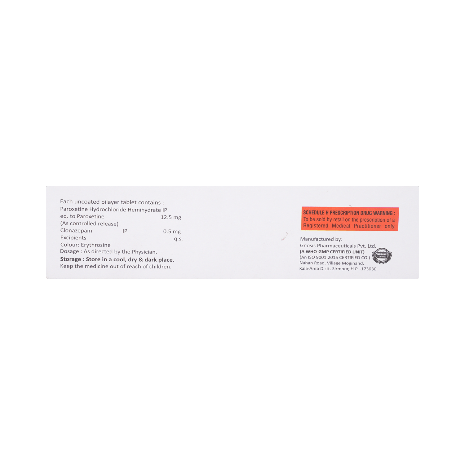 Pxr LS 12.5mg/0.5mg Tablet - Image 3