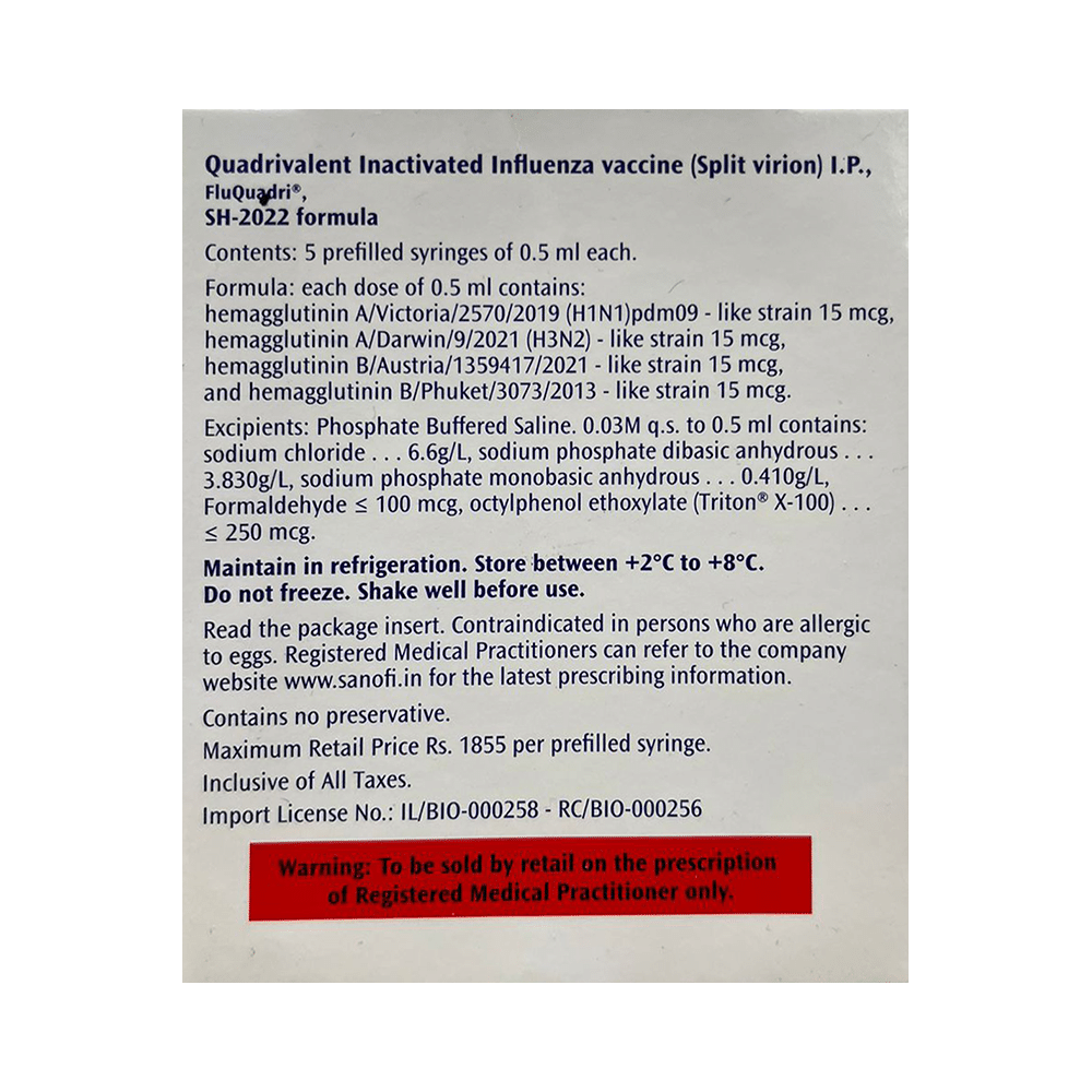 FluQuadri SH 2022 Vaccine - Image 2