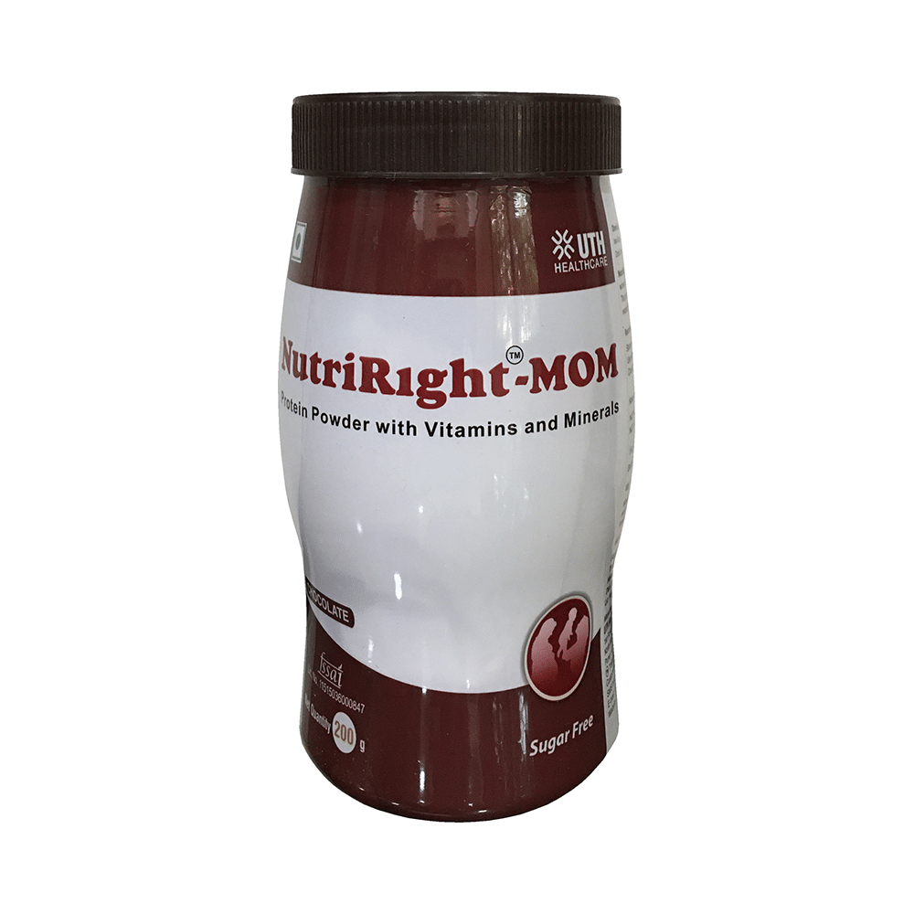 Nutri-Right Mom with Whey Protein, Vitamins & Minerals | Flavour Powder Chocolate Sugar Free