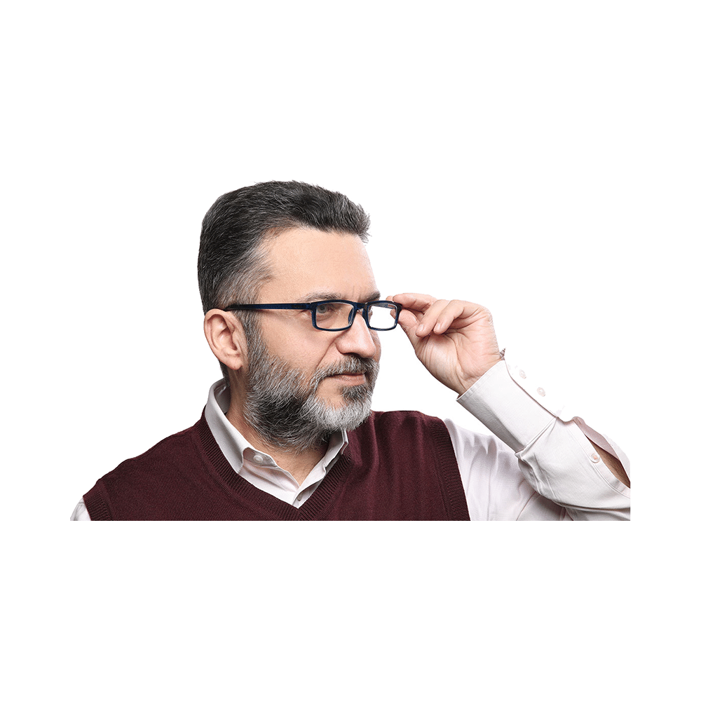 Klar Eye K 3021 Full Rim Rectangle Reading Glasses for Men and Women Blue Optical Power +2.75 - Image 7