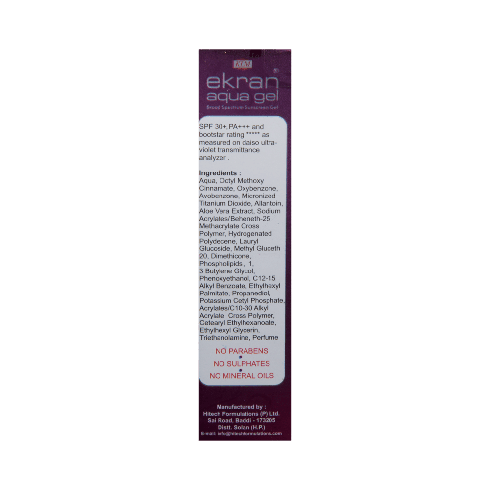 Ekran Aqua Sunscreen SPF 30 PA+++ | Broad Spectrum for UVA/UVB Protection - Image 2