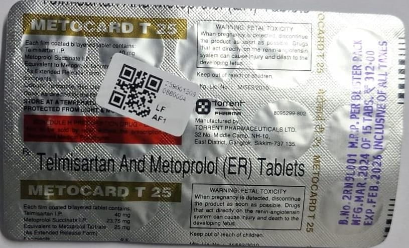 Metocard T 40mg/25mg Tablet - Image 1