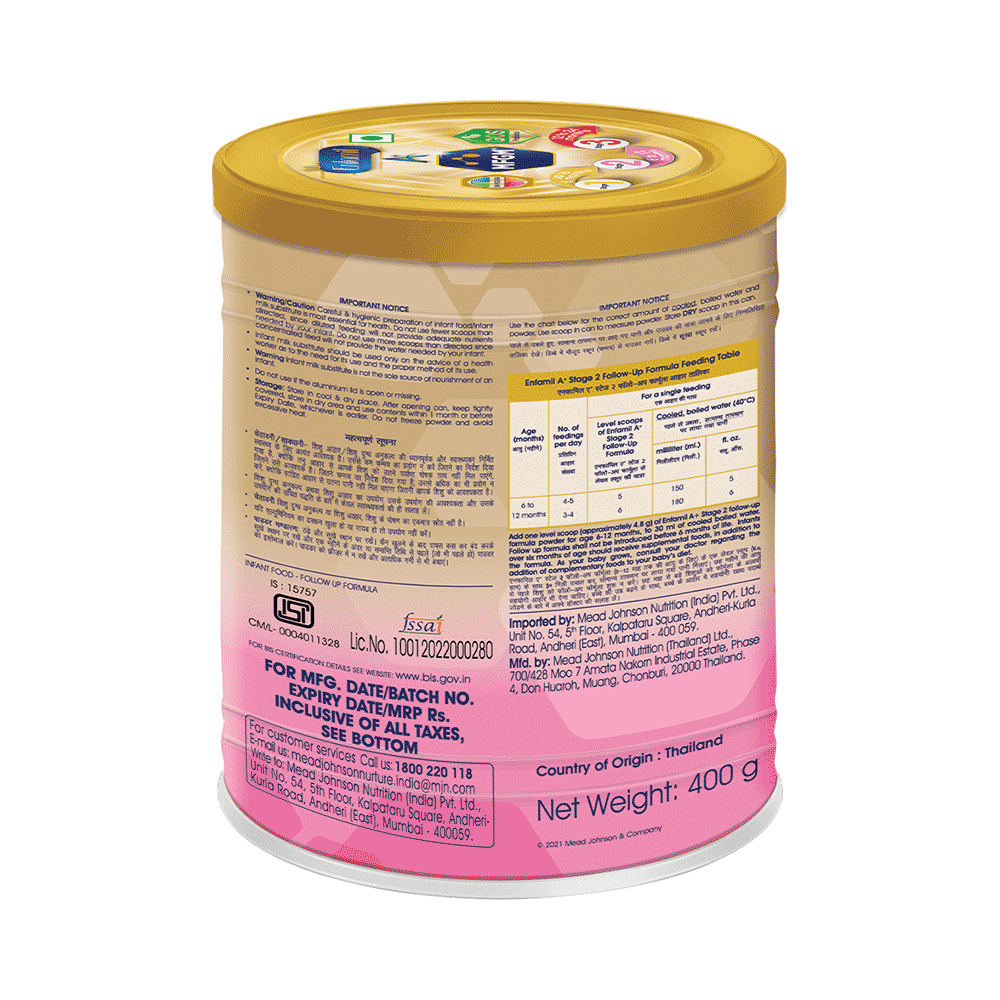 Enfamil A+ Stage 2 Follow Up Formula | With DHA, ARA & Prebiotics - Image 8