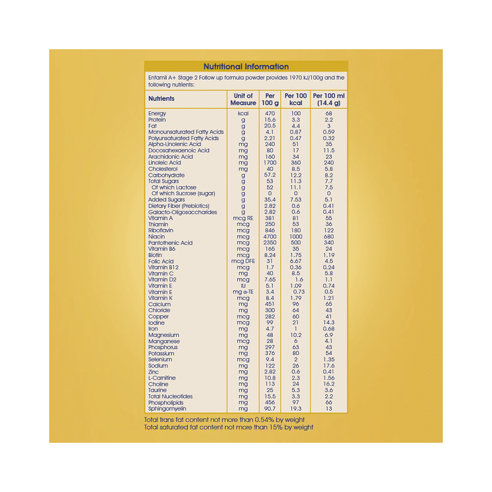 Enfamil A+ Stage 2 Follow Up Formula | With DHA, ARA & Prebiotics - Image 6