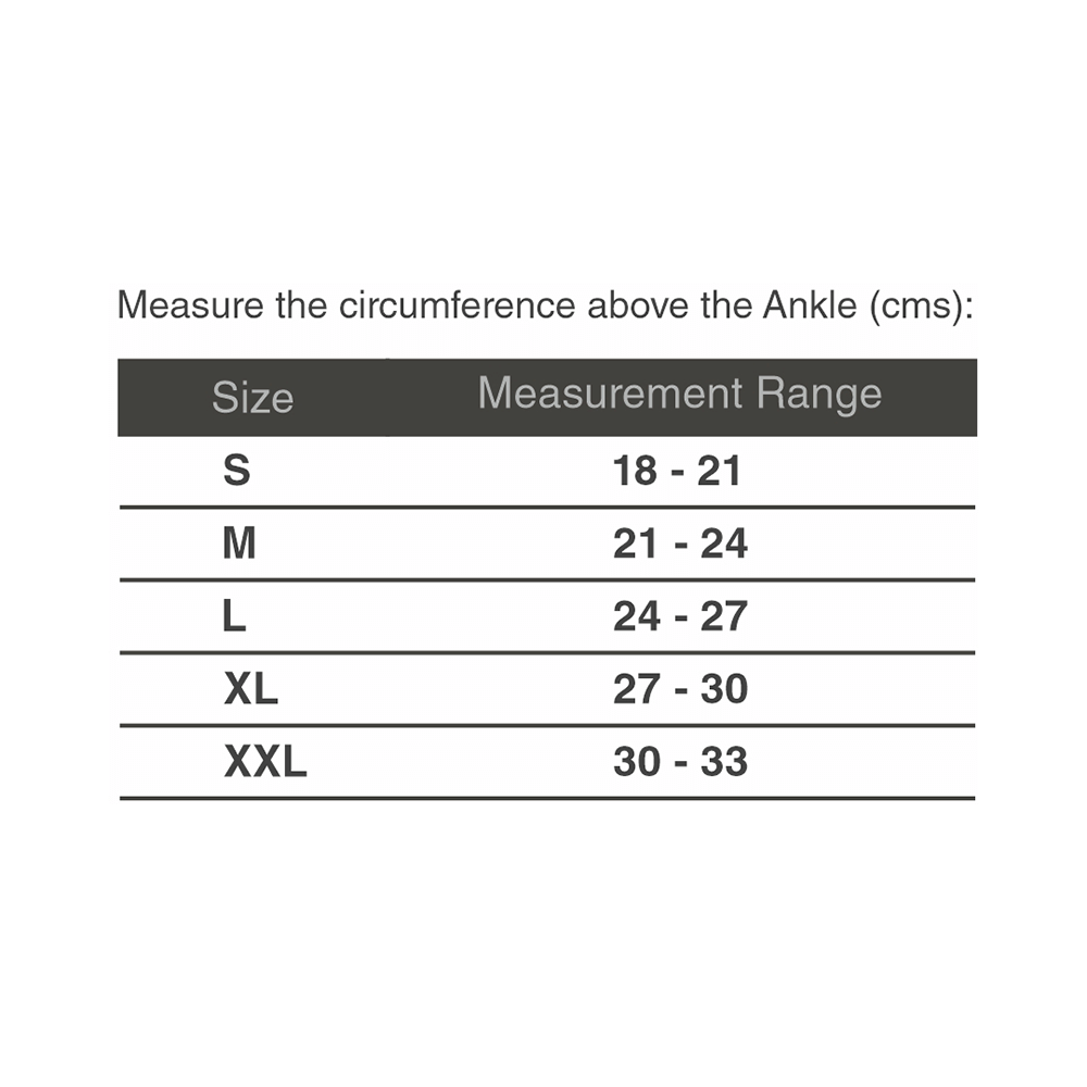 Vissco 2 in 1 Anklet + Binder to support & stability to the ankle Sprain, Swelling Muscle Small Grey - Image 5